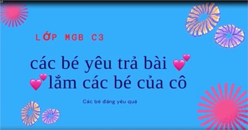 Kỹ năng thực hành của các bé lớp MGB C3